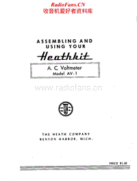 Heathkit-AV-1-Service-Manual电路原理图.pdf