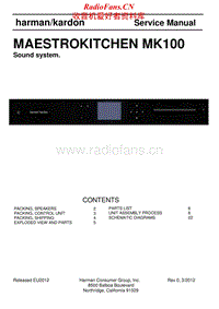 Harman-Kardon-Maestrokitchen-MK100-Service-Manual电路原理图.pdf