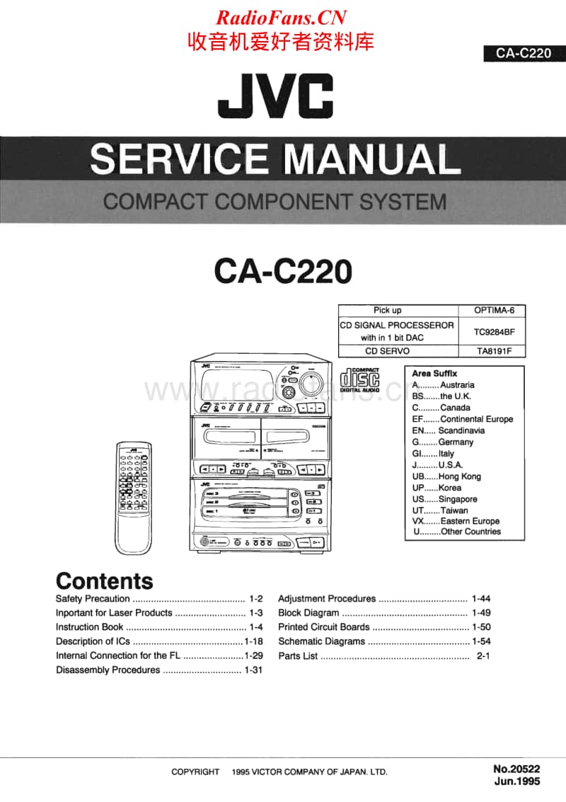 Jvc-CAC-220-Service-Manual电路原理图.pdf_第1页