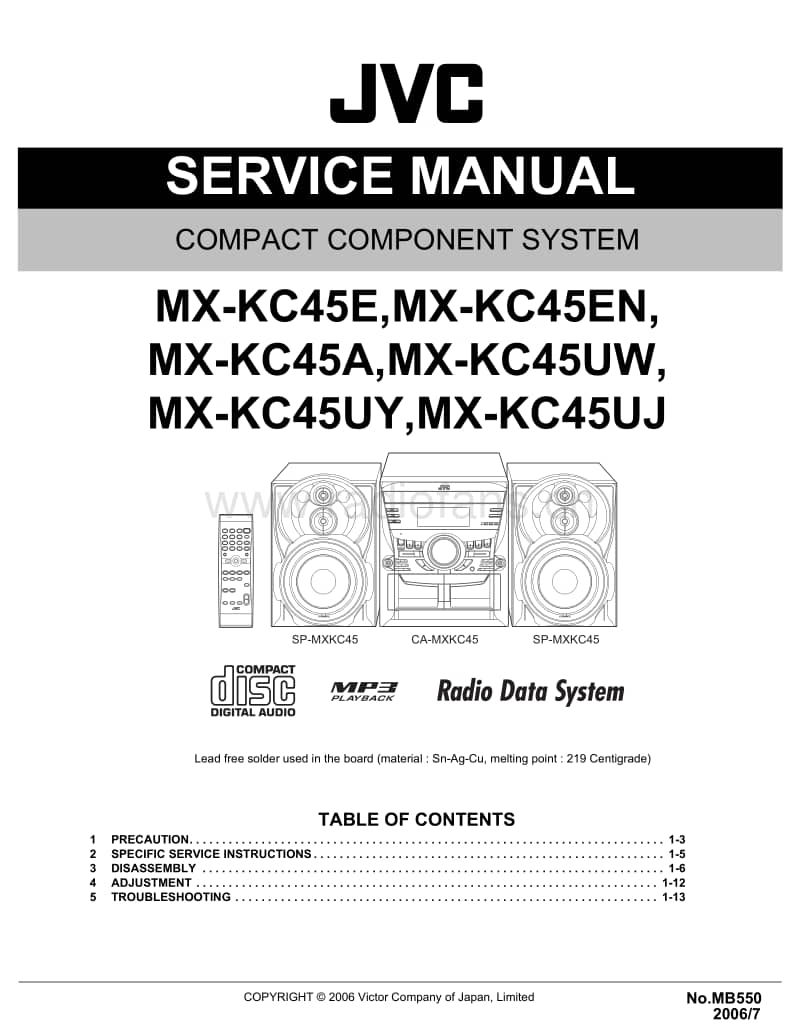Jvc-MXKC-45-Service-Manual电路原理图.pdf_第1页