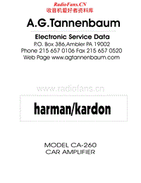 Harman-Kardon-CA-260-Service-Manual电路原理图.pdf