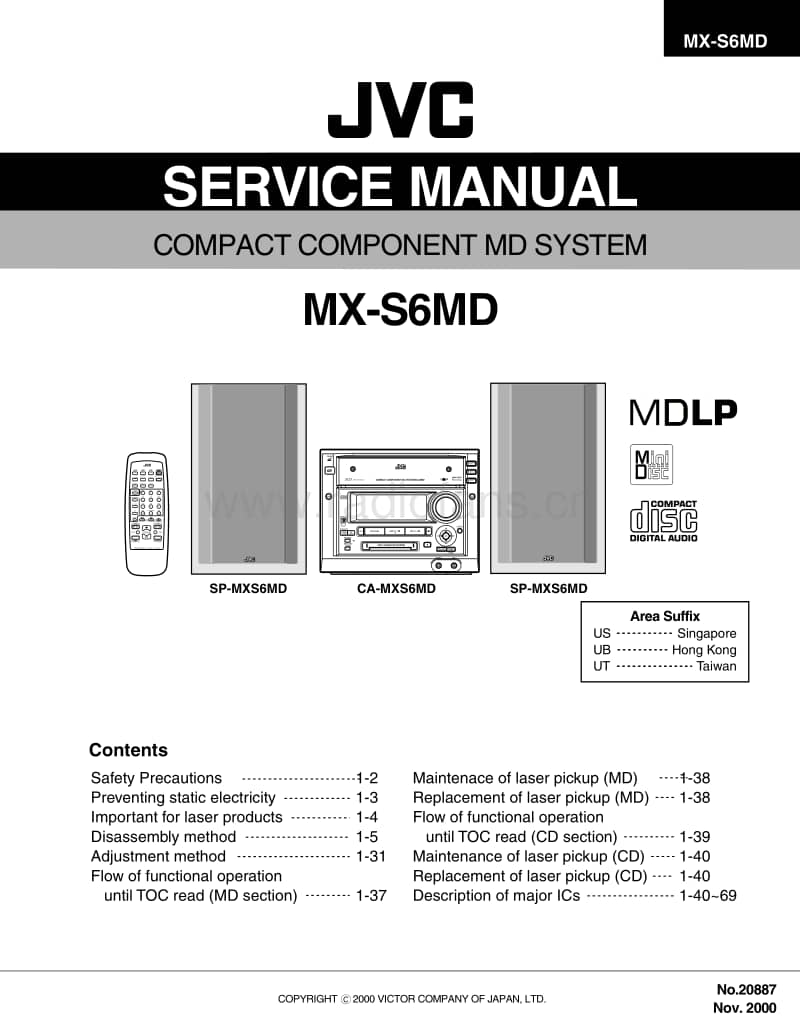 Jvc-MXS-6-MD-Service-Manual电路原理图.pdf_第1页