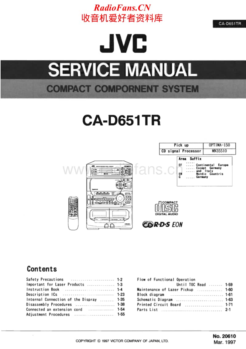 Jvc-CAD-651-TR-Service-Manual电路原理图.pdf_第1页
