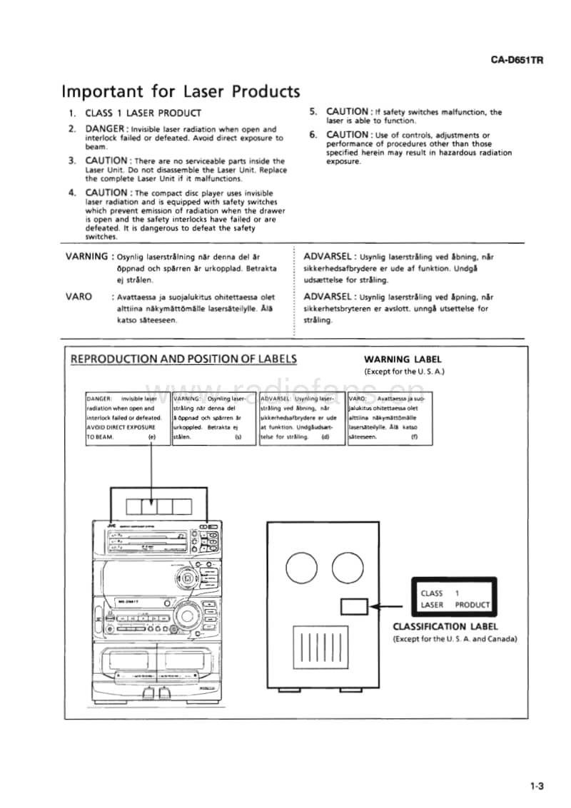 Jvc-CAD-651-TR-Service-Manual电路原理图.pdf_第3页