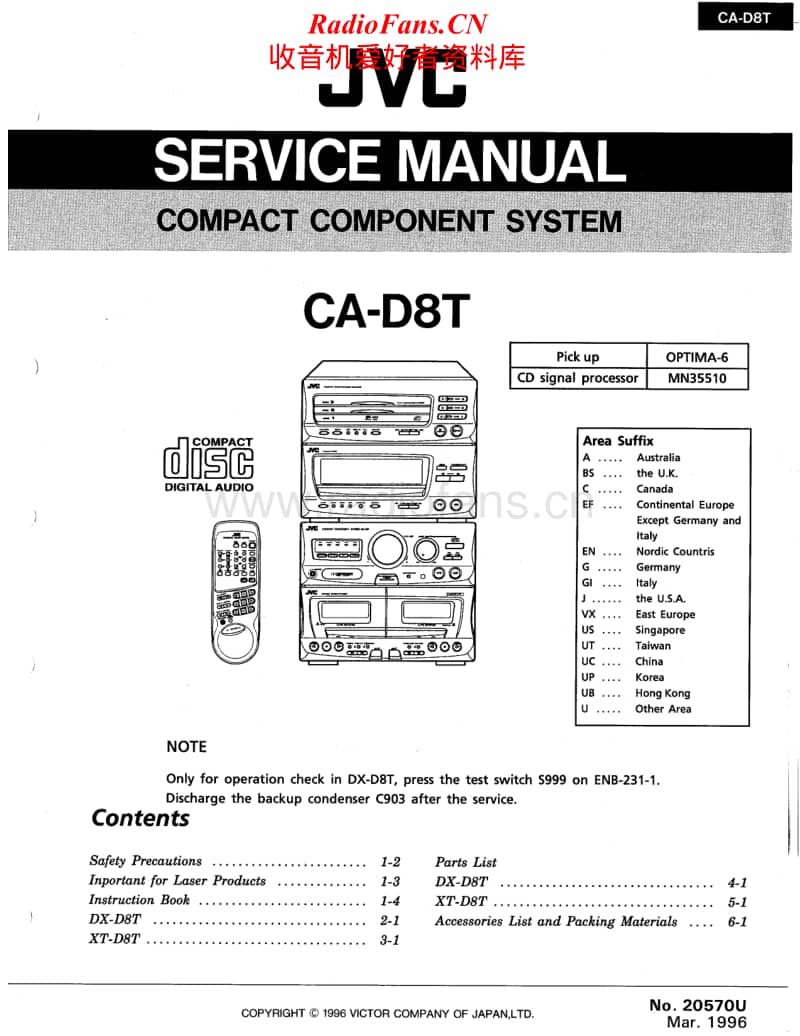 Jvc-CAD-8-T-Service-Manual电路原理图.pdf_第1页