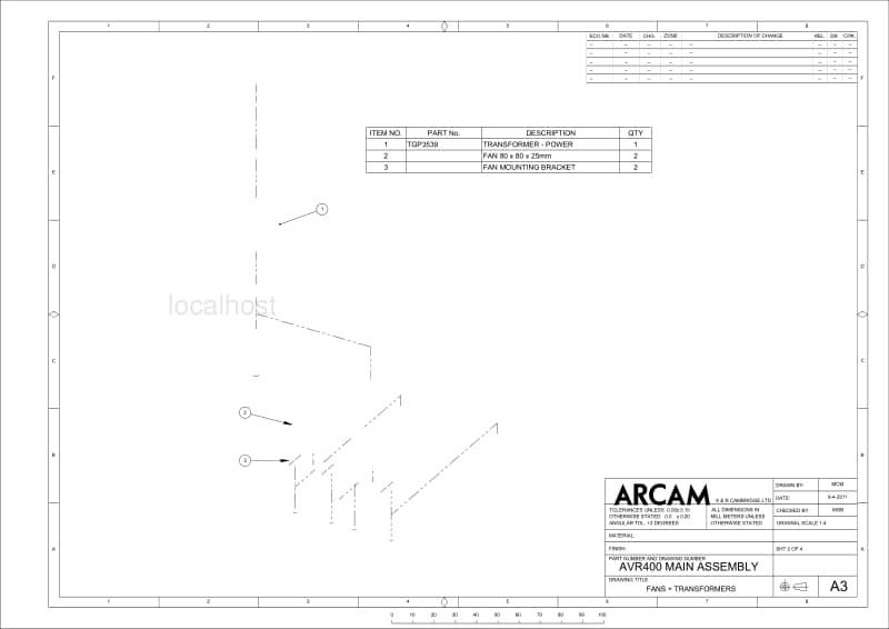 Arcam-AVR-400-Service-Manual电路原理图.pdf_第3页