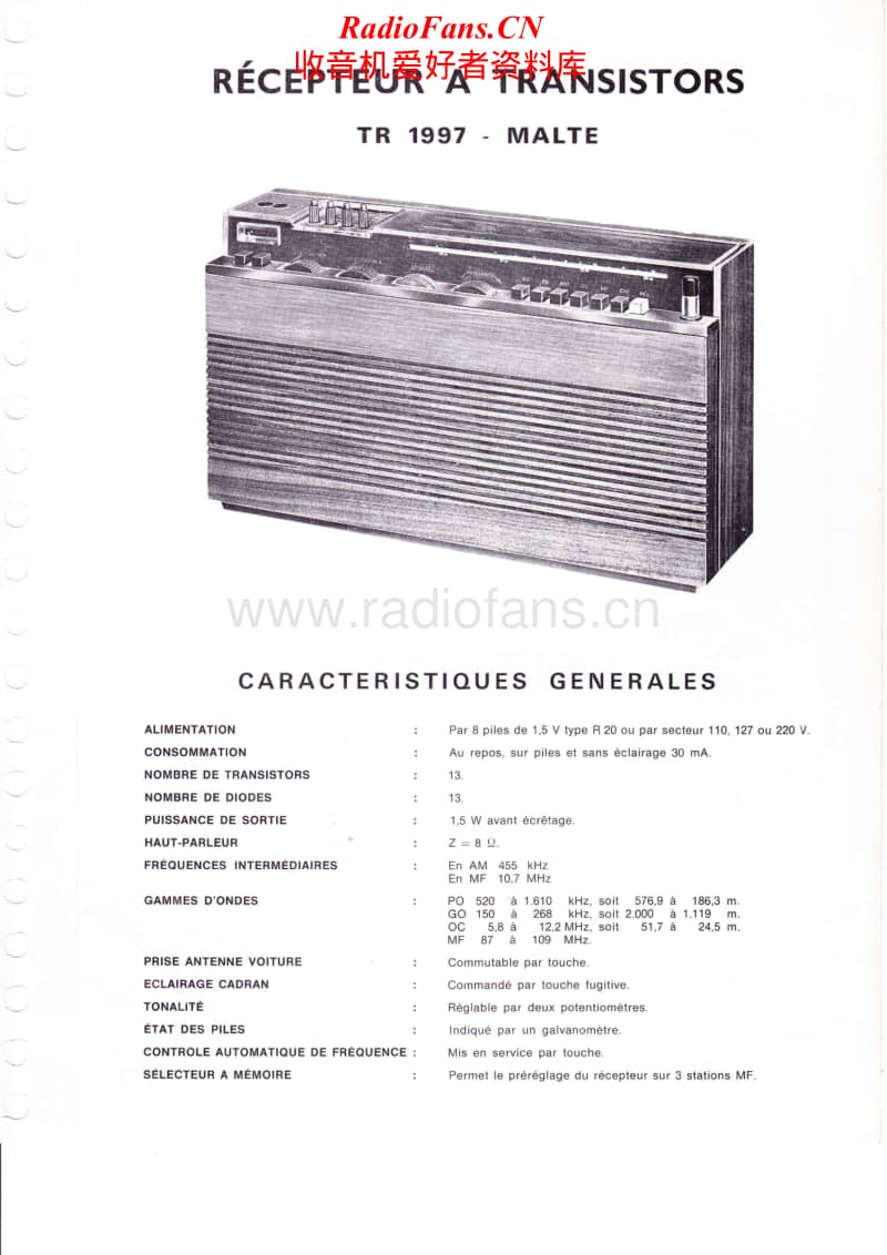 Continental-Edison-TR-1997-Schematic电路原理图.pdf_第1页