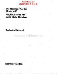 Harman-Kardon-430-Service-Manual电路原理图.pdf