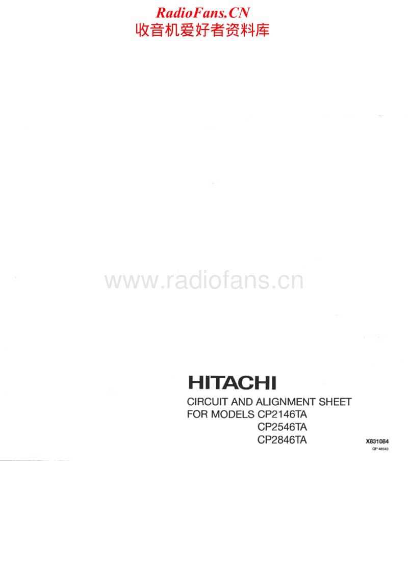 Hitachi-CP-2846-TA-Schematic电路原理图.pdf_第1页