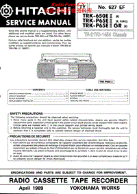 Hitachi-TRK-650-E-Mk2-Service-Manual电路原理图.pdf