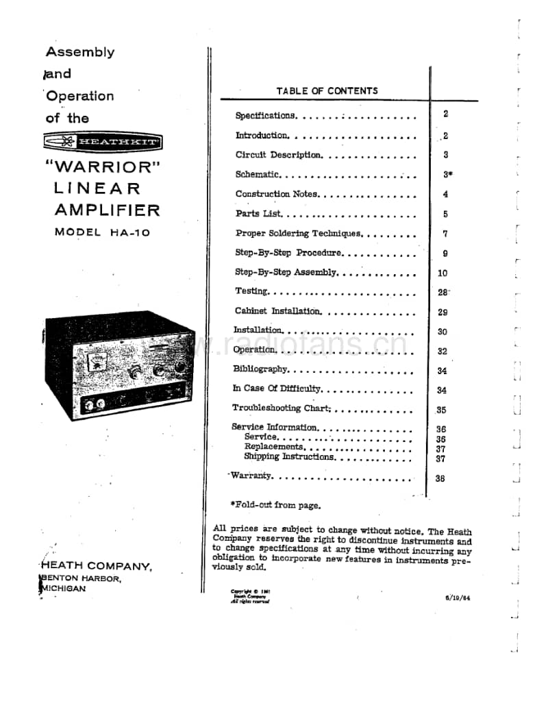 Heathkit-HA-10-Schematic-Manual电路原理图.pdf_第3页