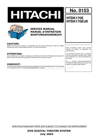 Hitachi-HTDK-170-Service-Manual电路原理图.pdf