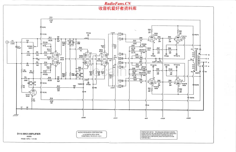 Audio-Research-D115-MKII-Schematic电路原理图.pdf_第1页