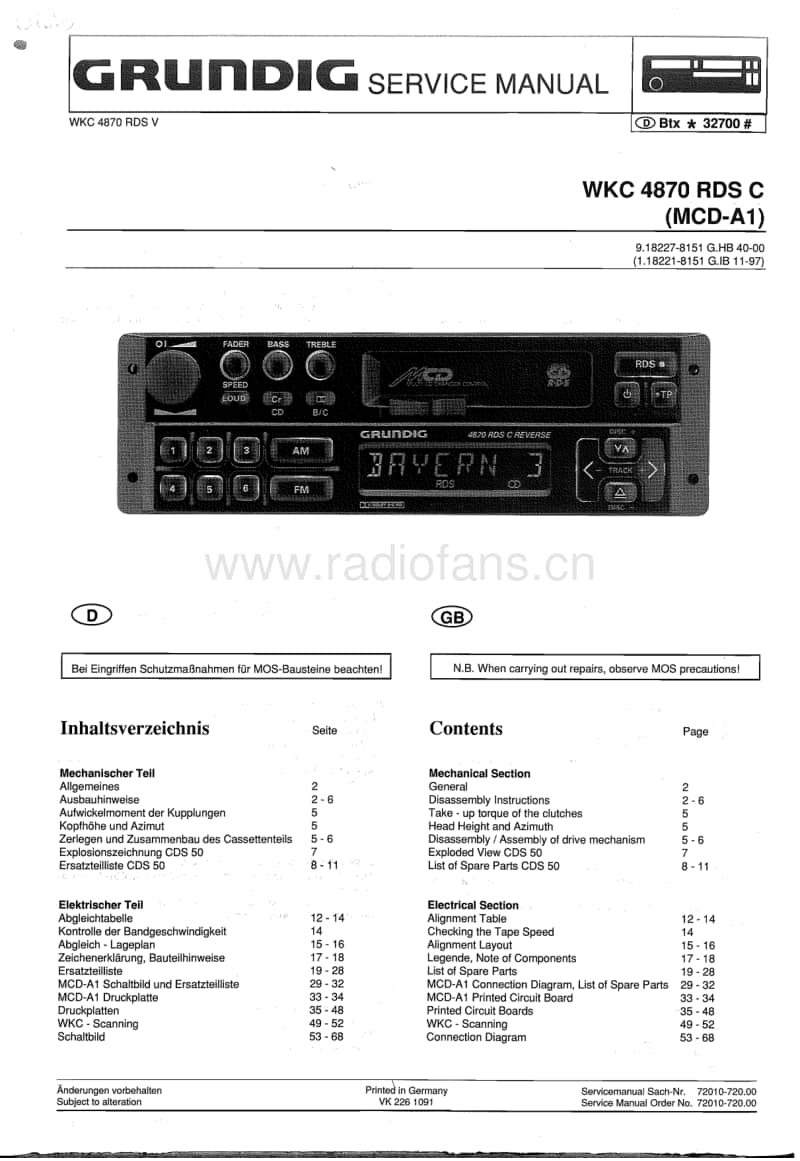 Grundig-WKC-4870-RDSC-Service-Manual电路原理图.pdf_第1页