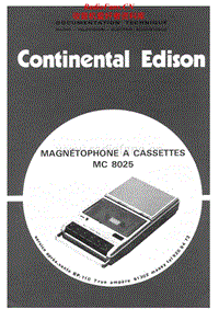 Continental-Edison-MC-8025-Service-Manual电路原理图.pdf