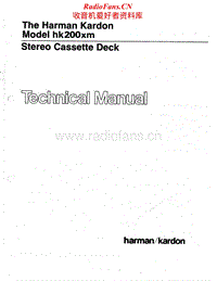 Harman-Kardon-HK-200-XM-Service-Manual电路原理图.pdf