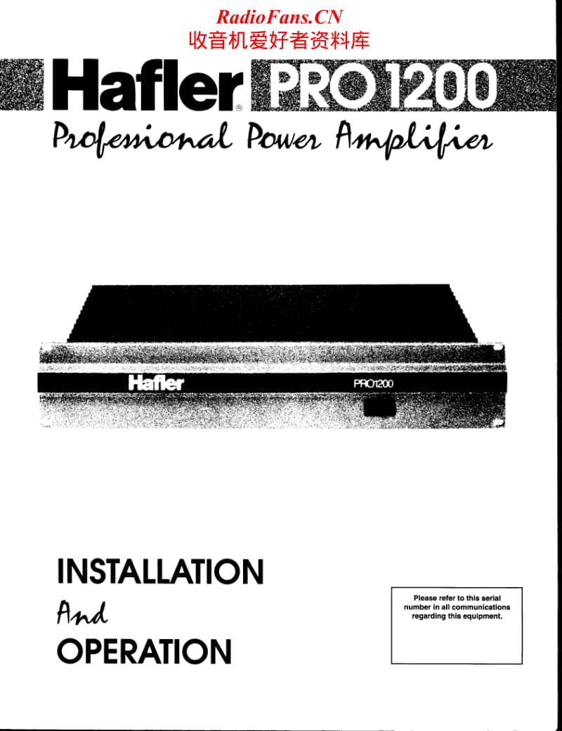 Hafler-PRO-1200-Service-manual电路原理图.pdf_第1页