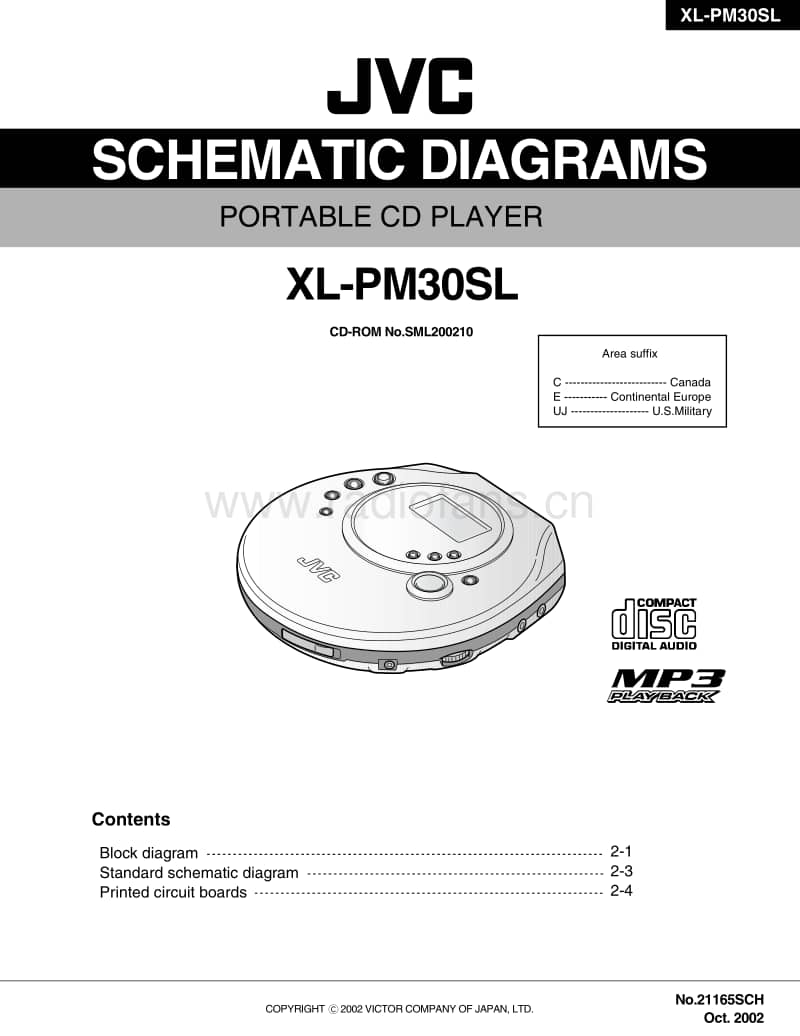 Jvc-XLPM-30-SL-Schematic电路原理图.pdf_第1页