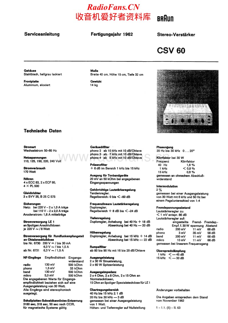 Braun-CSV-60-Service-Manual电路原理图.pdf_第1页
