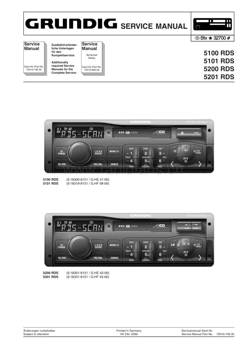 Grundig-WKC-5100-RDS-WKC-5101-WKC-5200-WKC-5201-Service-Manual电路原理图.pdf_第1页
