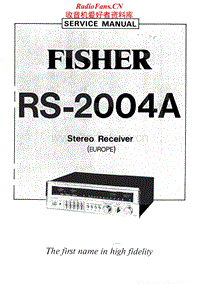 Fisher-RS-2004-A-Service-Manual电路原理图.pdf