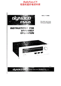 Dynaco-FM-5-Service-Manual电路原理图.pdf