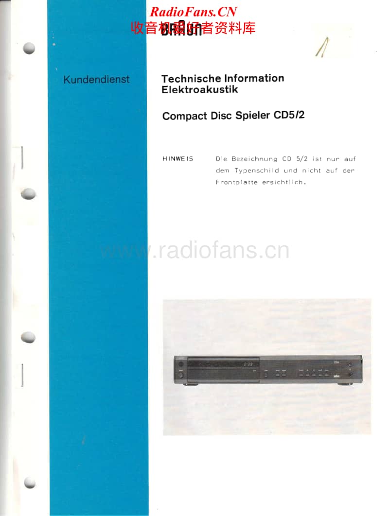 Braun-CD-5-2-Service-Manual电路原理图.pdf_第1页
