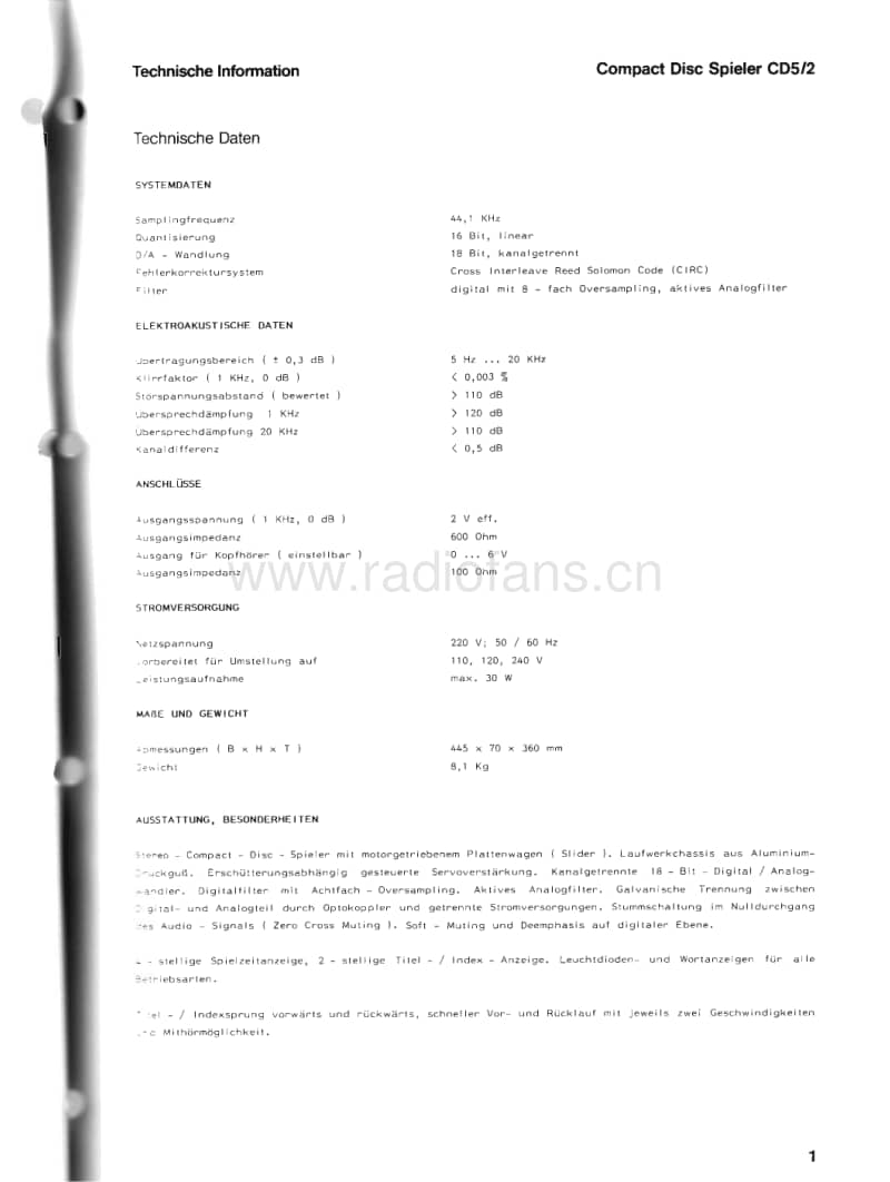 Braun-CD-5-2-Service-Manual电路原理图.pdf_第3页
