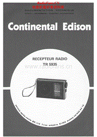 Continental-Edison-TR-5935-Service-Manual电路原理图.pdf