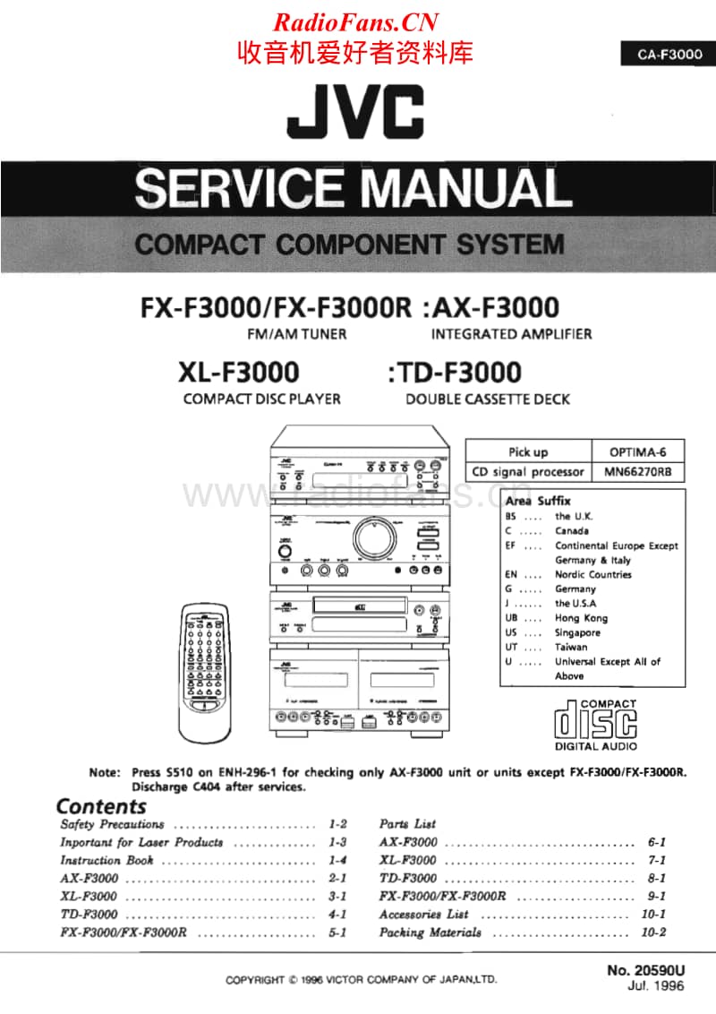 Jvc-CA-F3000-Service-Manual电路原理图.pdf_第1页
