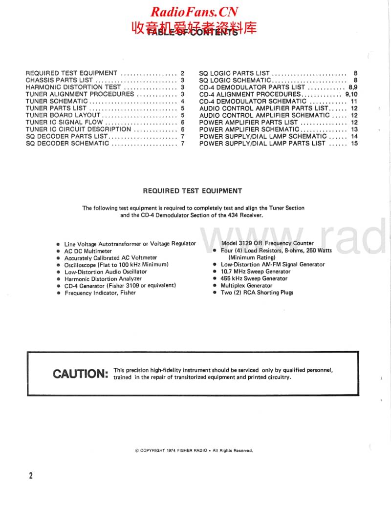 Fisher-434-Service-Manual电路原理图.pdf_第2页