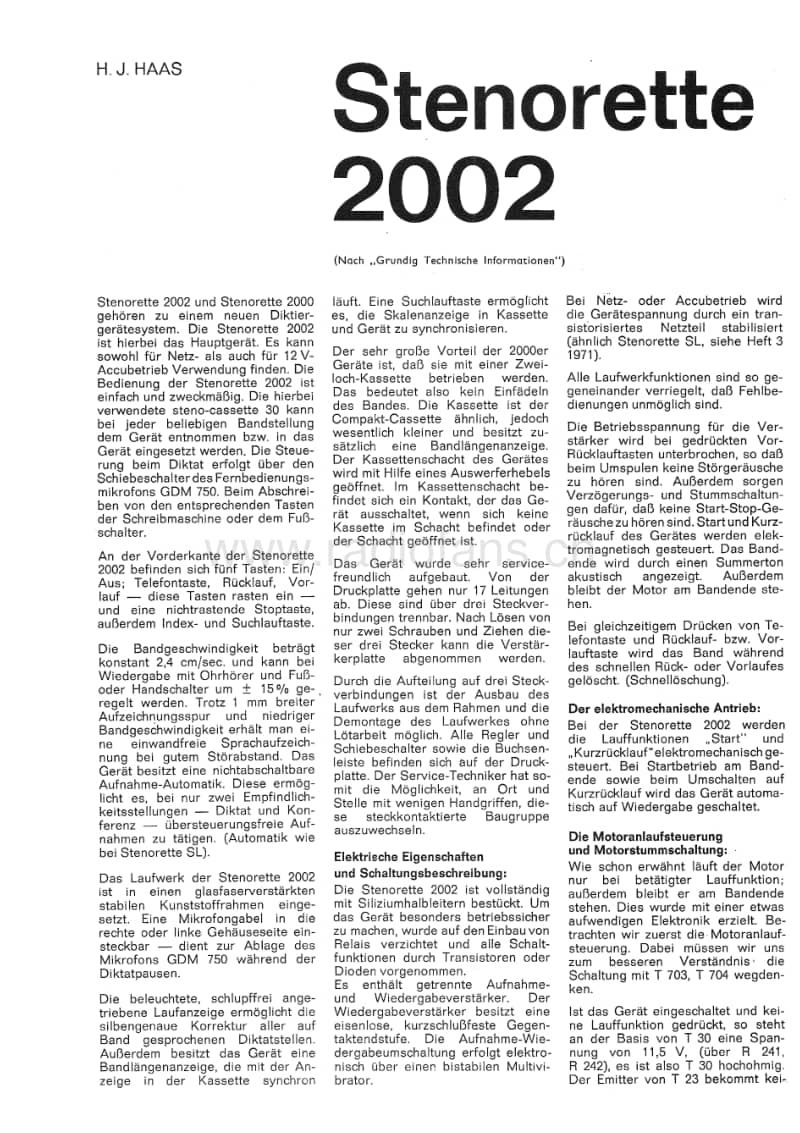 Grundig-Stenorette-2002-Service-Manual电路原理图.pdf_第1页