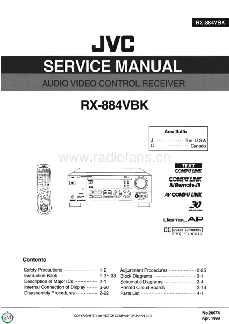Jvc-RX-884-VBK-Service-Manual电路原理图.pdf_第1页