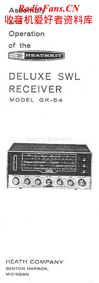 Heathkit-GR-54-Schematic-Manual电路原理图.pdf