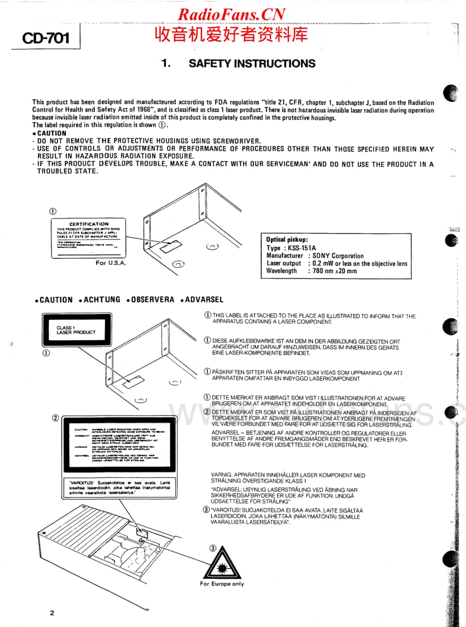 Teac-TascamCD701-cd-sm维修电路原理图.pdf_第2页