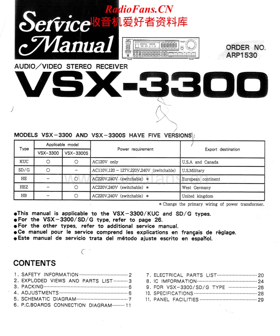 Pioneer-VSX3300-avr-sm维修电路原理图.pdf_第1页