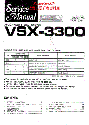 Pioneer-VSX3300-avr-sm维修电路原理图.pdf