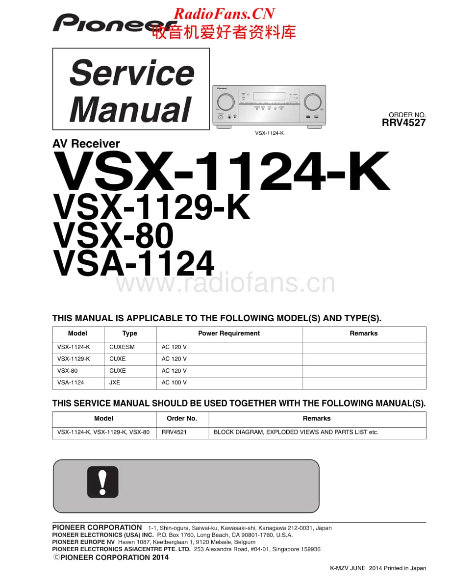 Pioneer-VSX80-avr-sm维修电路原理图.pdf_第1页