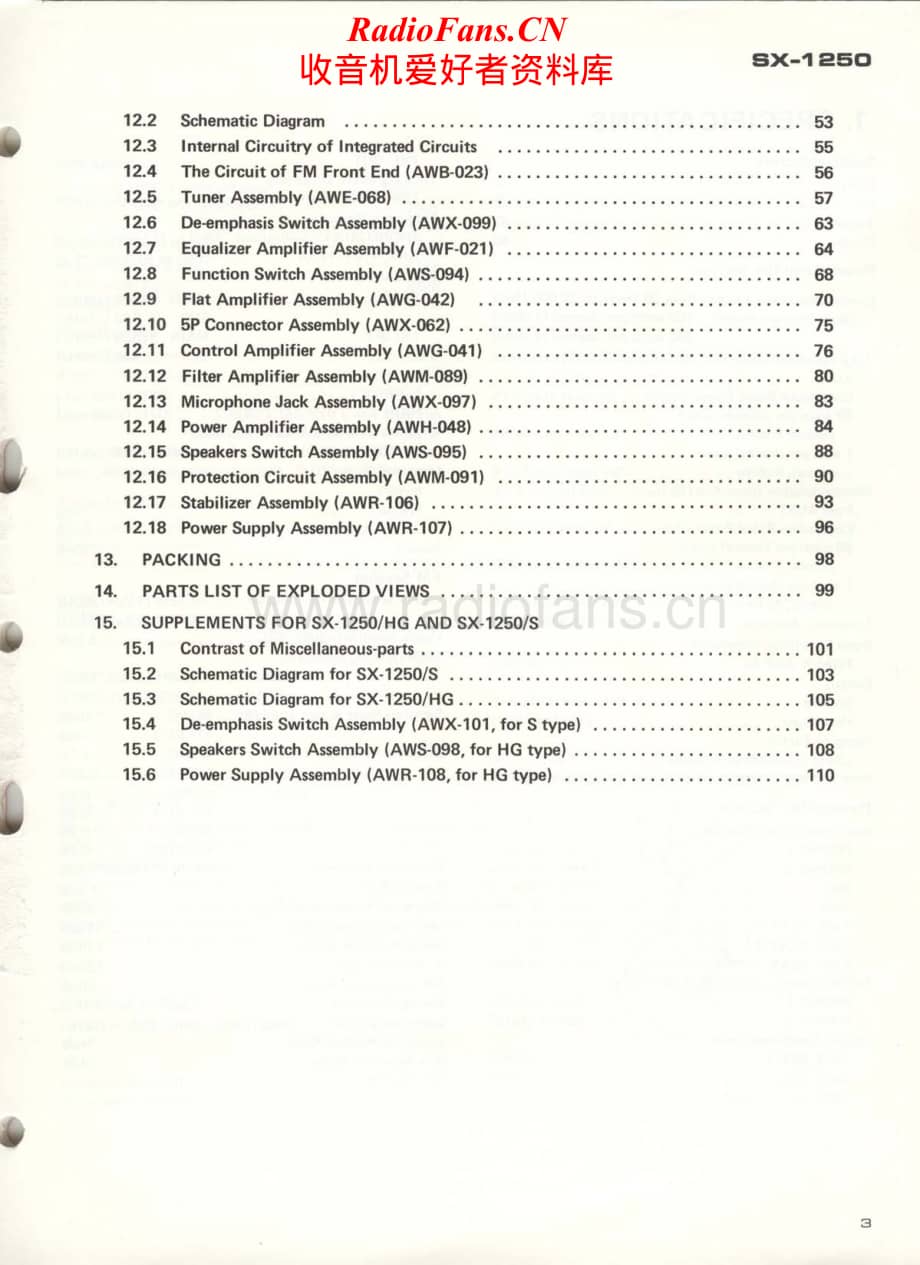 Pioneer-SX1250-rec-sm维修电路原理图.pdf_第3页
