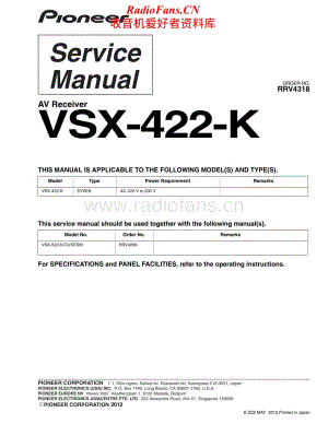 Pioneer-VSX422K-avr-sm维修电路原理图.pdf