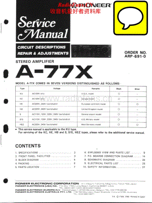 Pioneer-A77X-int-sm维修电路原理图.pdf