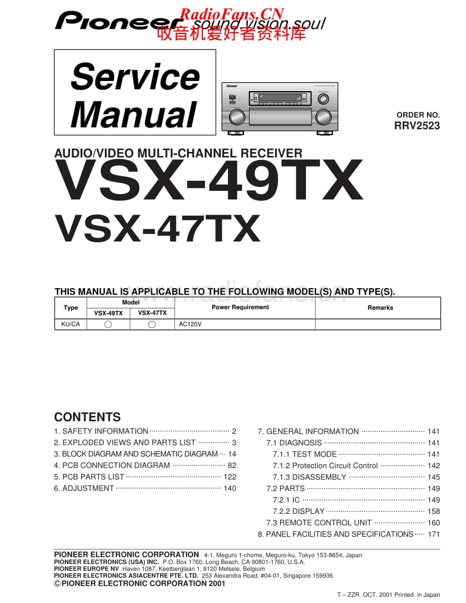 Pioneer-VSX49TX-avr-sm维修电路原理图.pdf_第1页