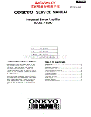 Onkyo-A8200-int-sm维修电路原理图.pdf