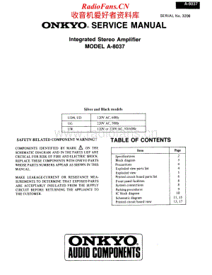 Onkyo-A8037-int-sm维修电路原理图.pdf