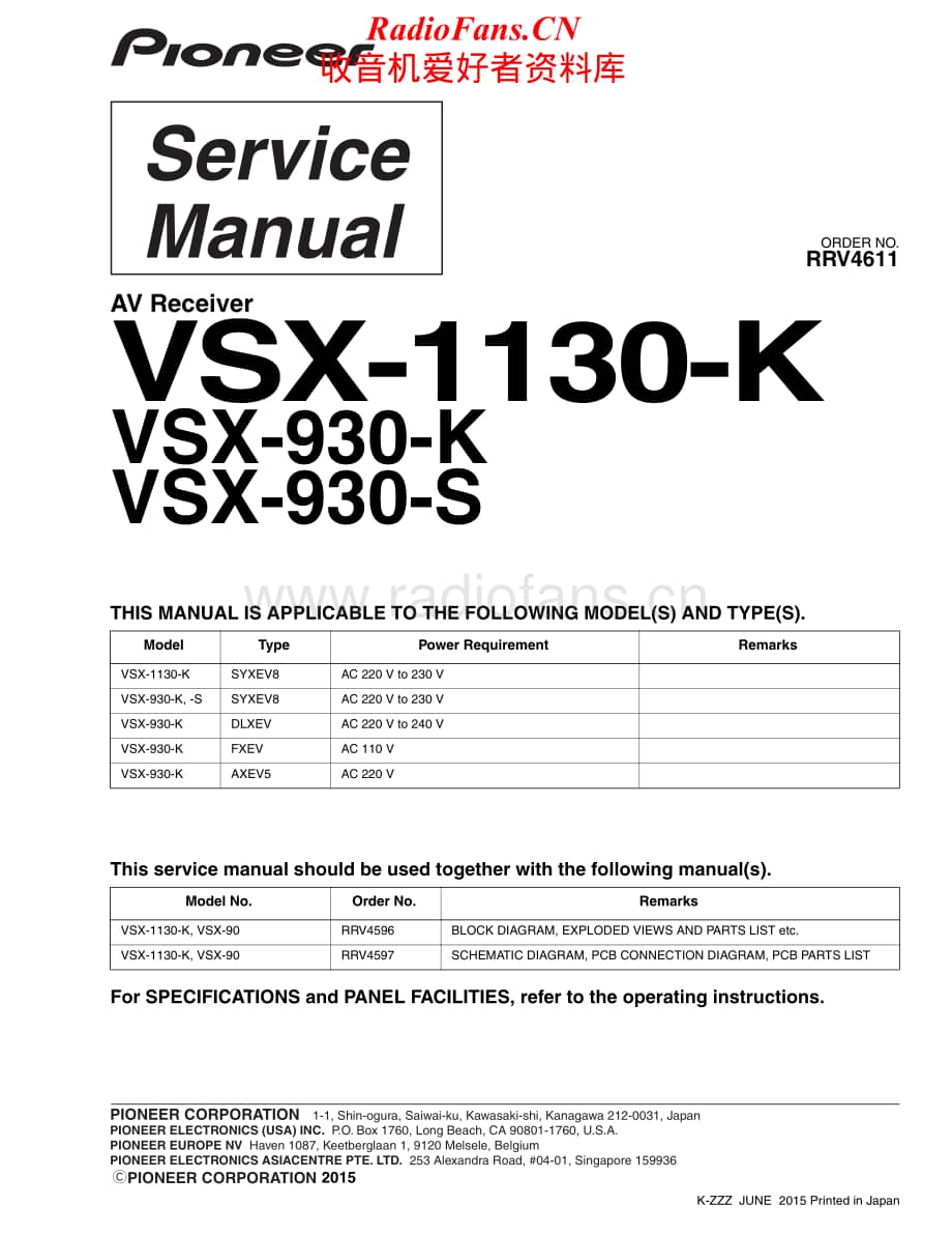 Pioneer-VSX930S-avr-sm维修电路原理图.pdf_第1页