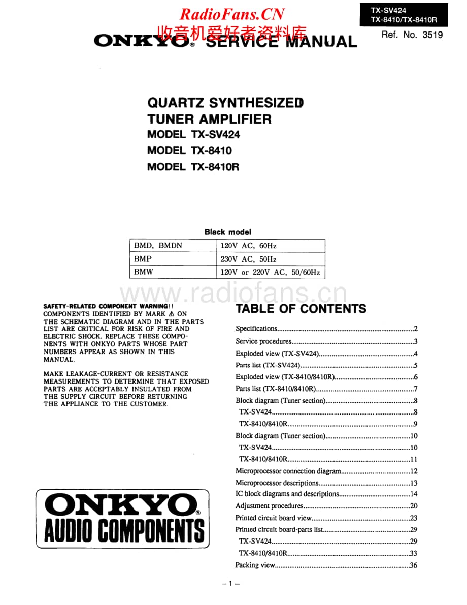 Onkyo-TXSV424-avr-sm维修电路原理图.pdf_第1页
