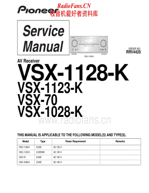 Pioneer-VSX70-avr-sm维修电路原理图.pdf