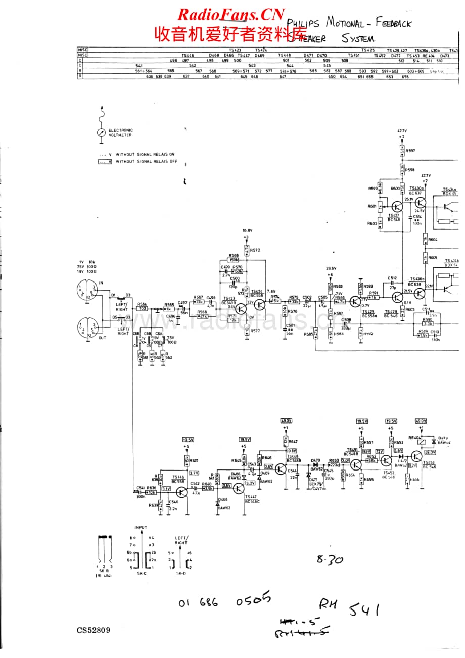 Philips-Motional-Feedback-Speaker维修电路原理图.pdf_第1页