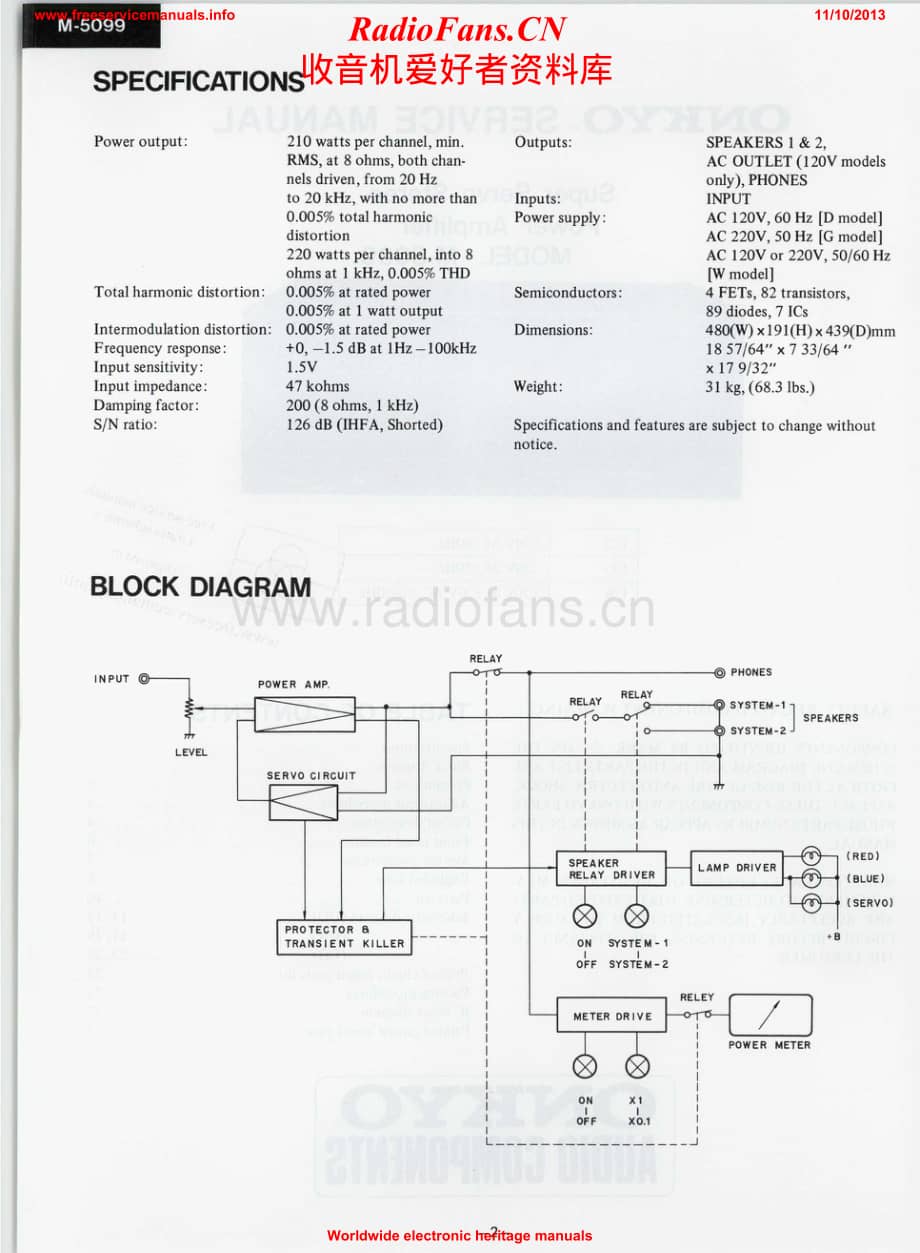 Onkyo-M5099-pwr-sch维修电路原理图.pdf_第2页