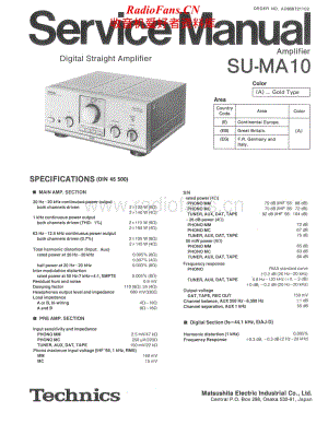 Technics-SU-MA10-int-sm维修电路原理图.pdf
